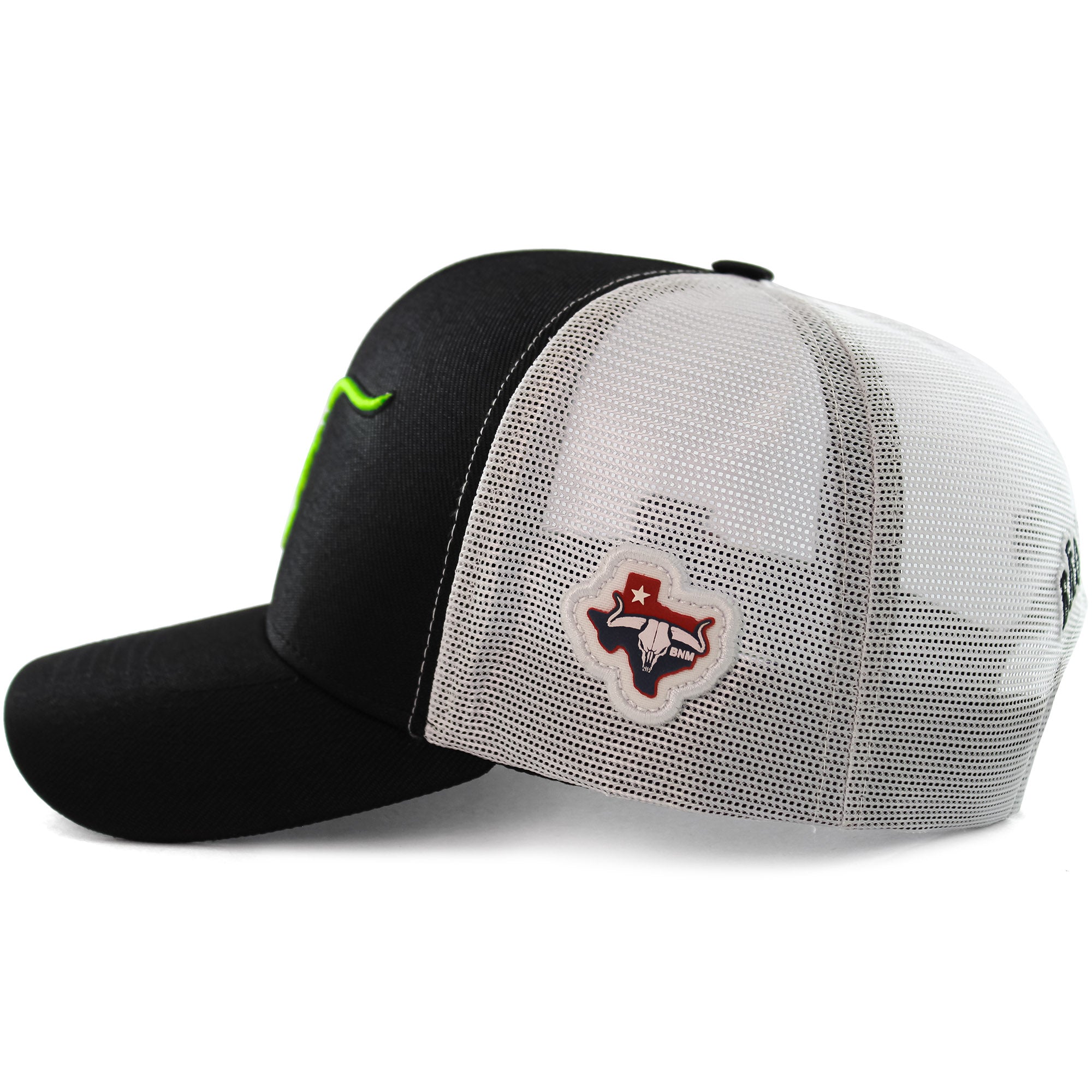 Boné Bão Nu Mundo  - Touro  - Preto e Verde Neon