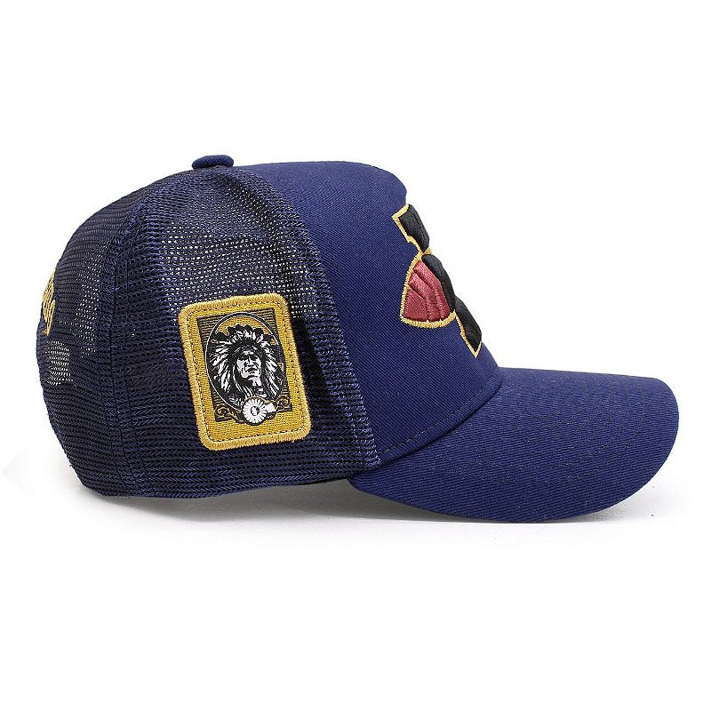 Boné Bão Nu Mundo - B pena - Marinho - Infantil