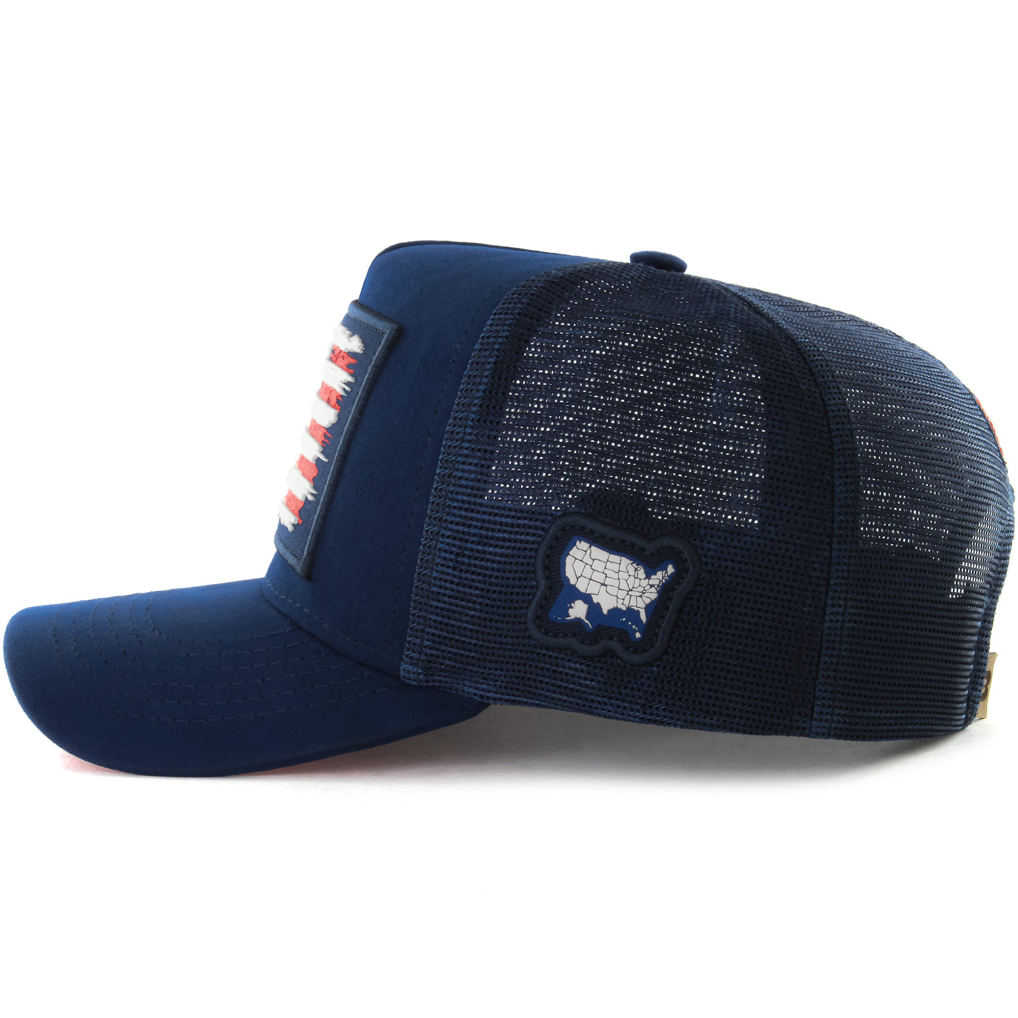 Boné Bão Nu Mundo - Estados Unidos - Camurça Azul Marinho