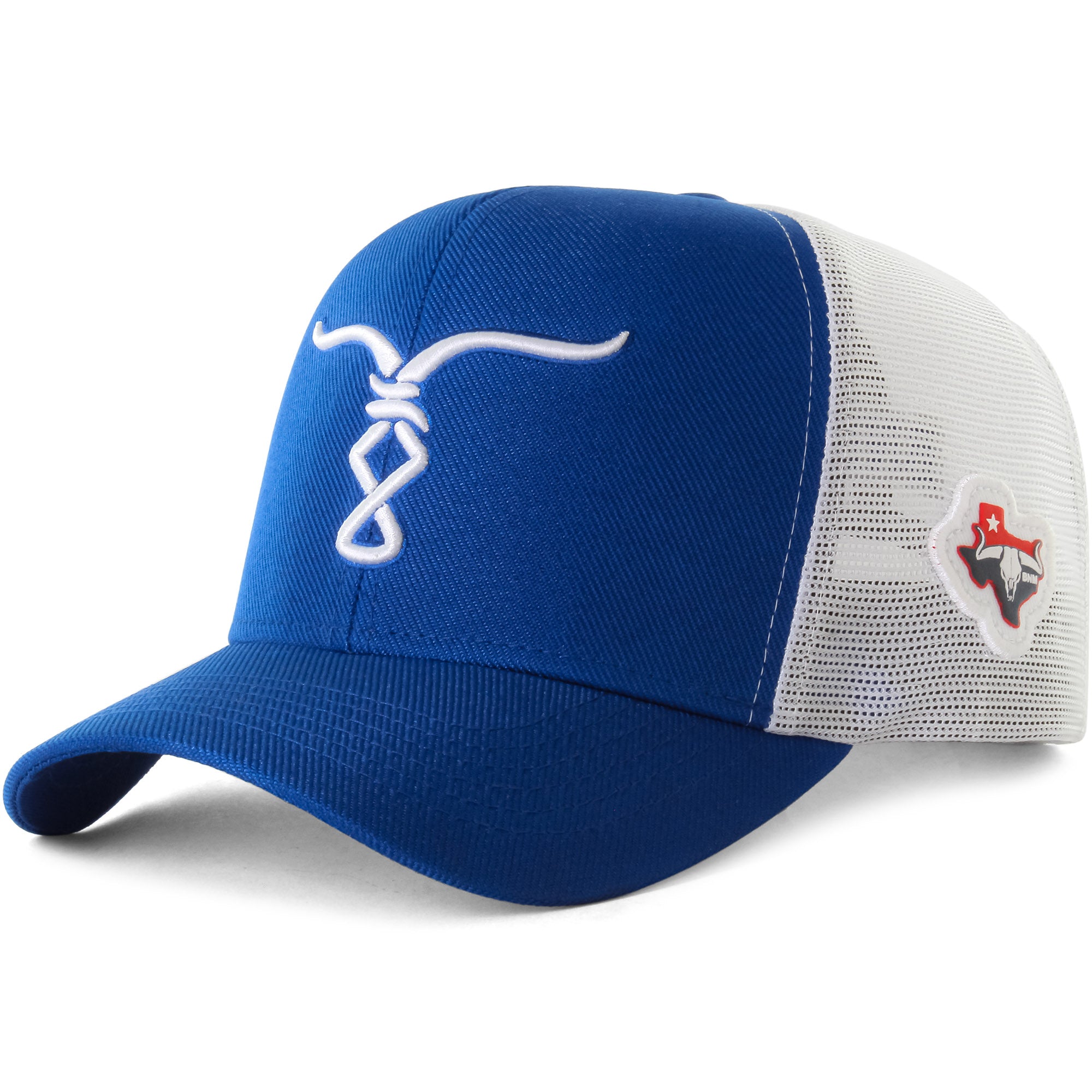 Boné Bão Nu Mundo  - Touro  - Azul Royal e Branco