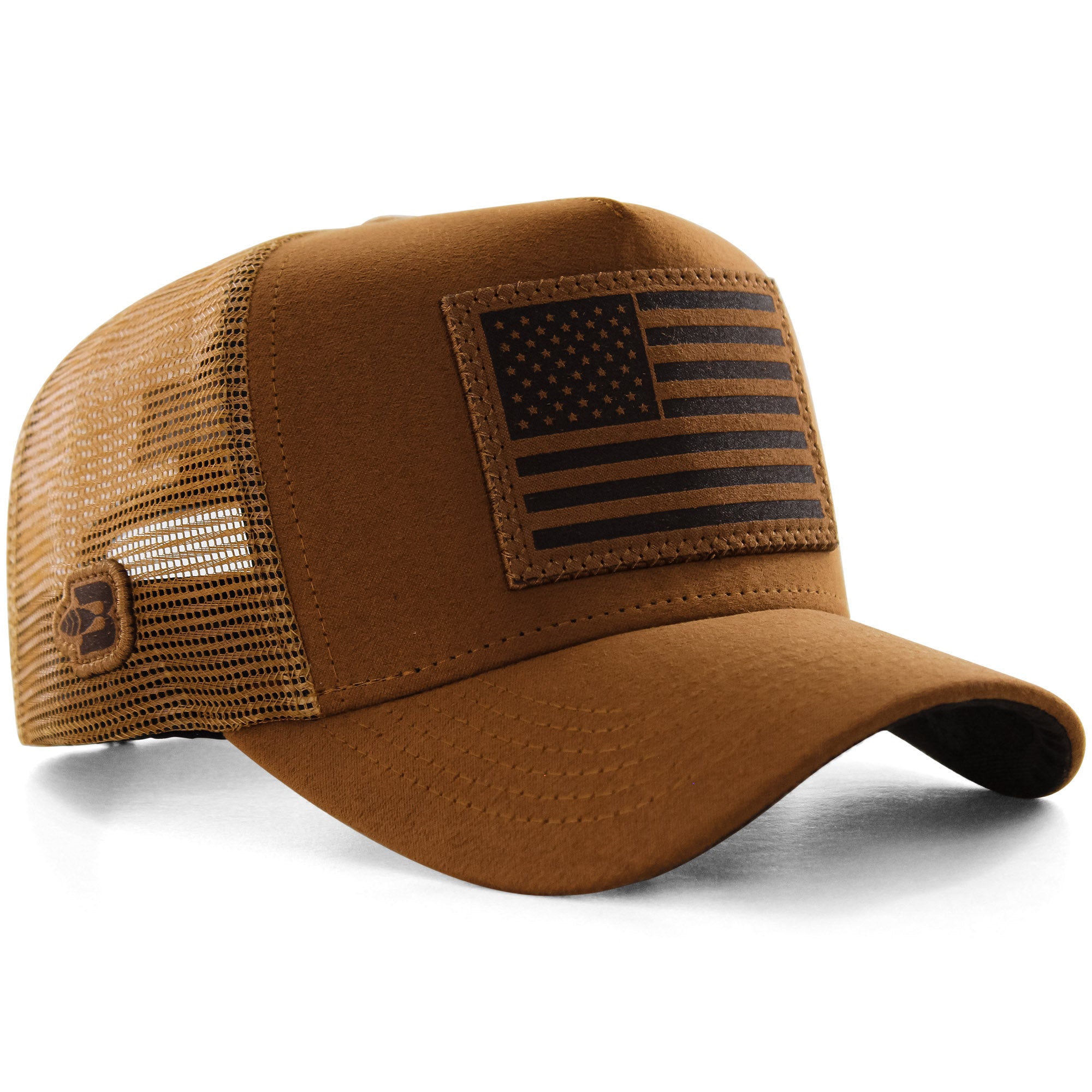 Boné Bão Nu Mundo - Estados Unidos - Camurça Caramelo