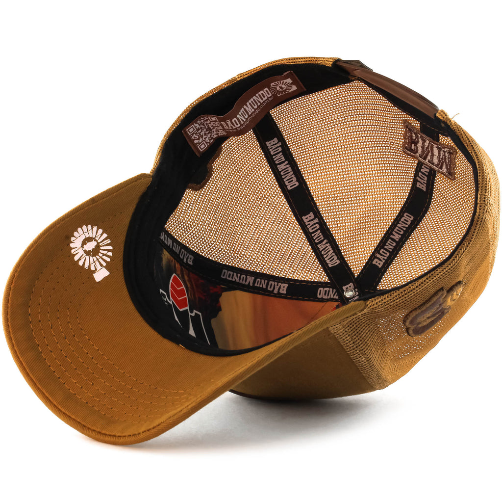 Boné Bão Nu Mundo  - Touro  - Marrrom Ocre