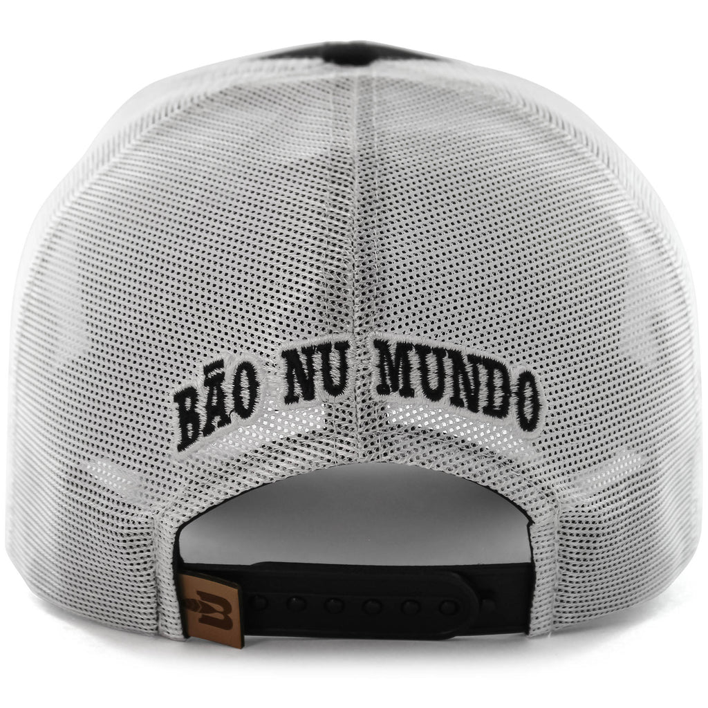 Boné Bão Nu Mundo  - Touro  - Preto e Verde Neon