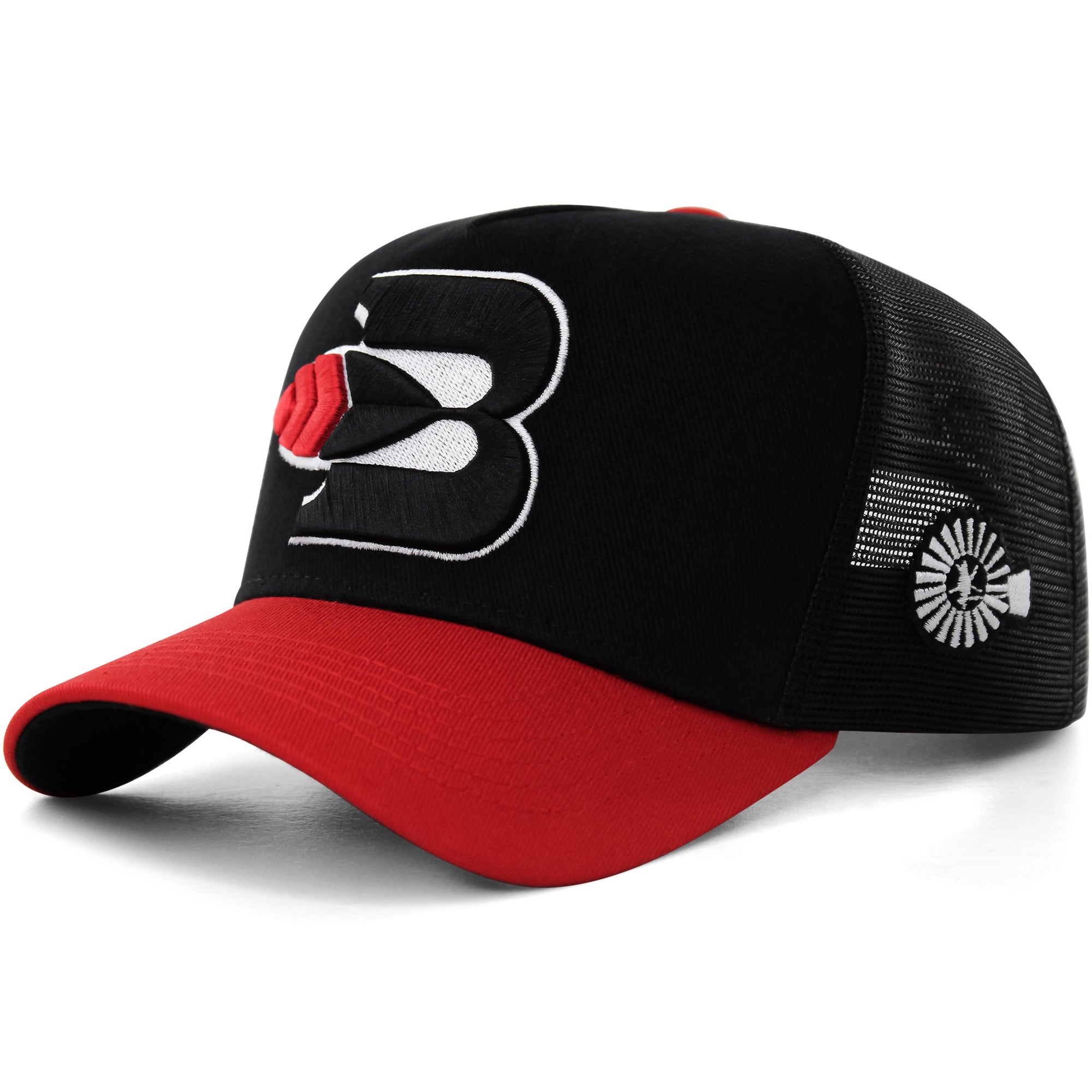 Boné Bão Nu Mundo - B Pena - Preto - Vermelho - GG