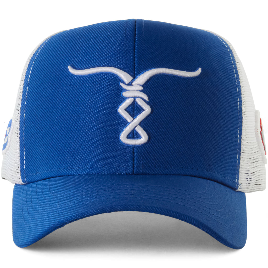 Boné Bão Nu Mundo  - Touro  - Azul Royal e Branco