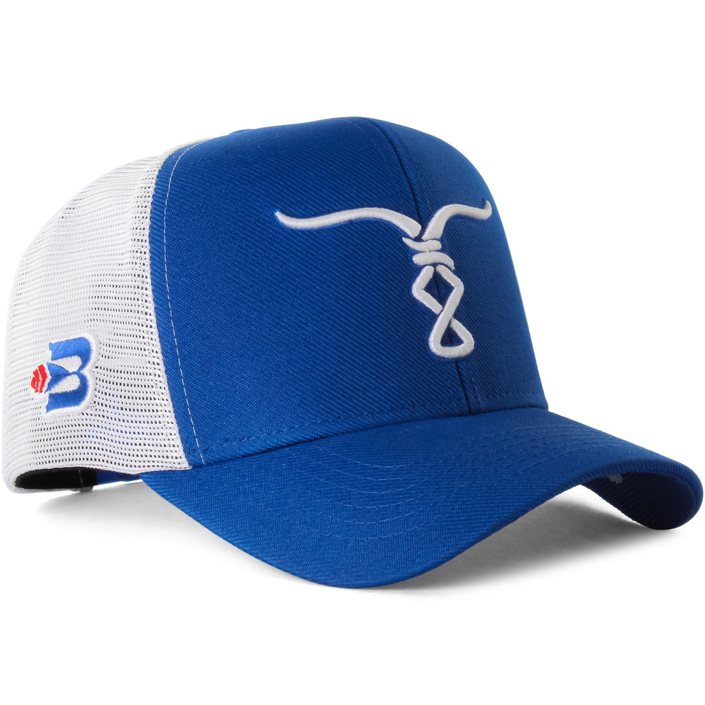 Boné Bão Nu Mundo  - Touro  - Azul Royal e Branco
