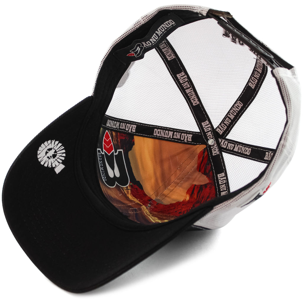 Boné Bão Nu Mundo  - Touro  - Preto e Verde Neon