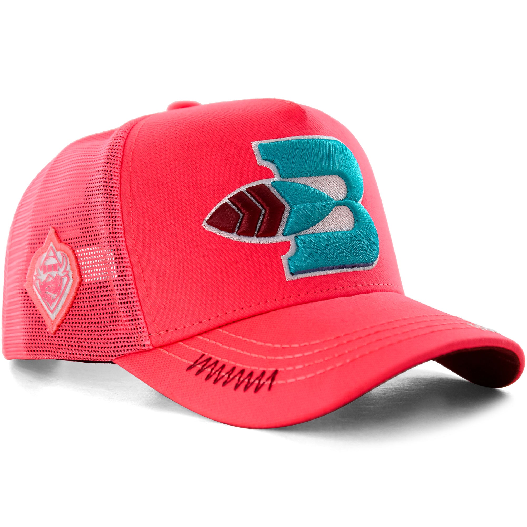 Boné Bão Nu Mundo - B Pena - Rosa Neon