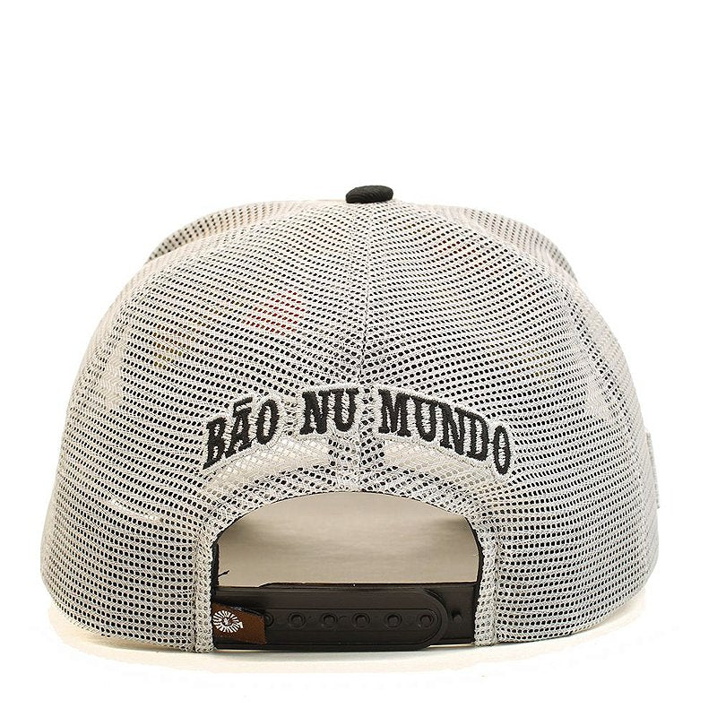 Boné Bão Nu Mundo - B Pena - Cinza - Preto
