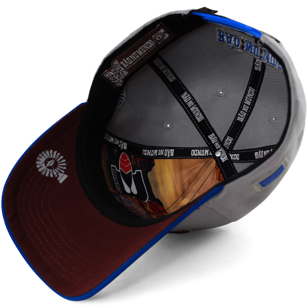 Boné Bão Nu Mundo - B Pena - Cinza e Azul