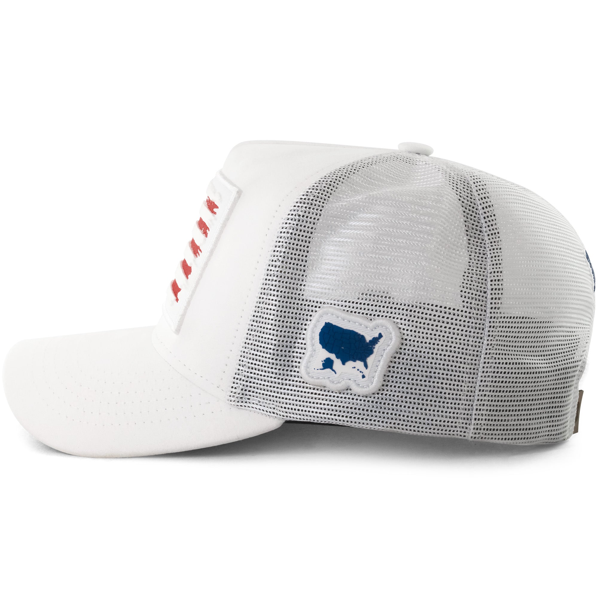 Boné Bão Nu Mundo - Estados Unidos - Suede Branco