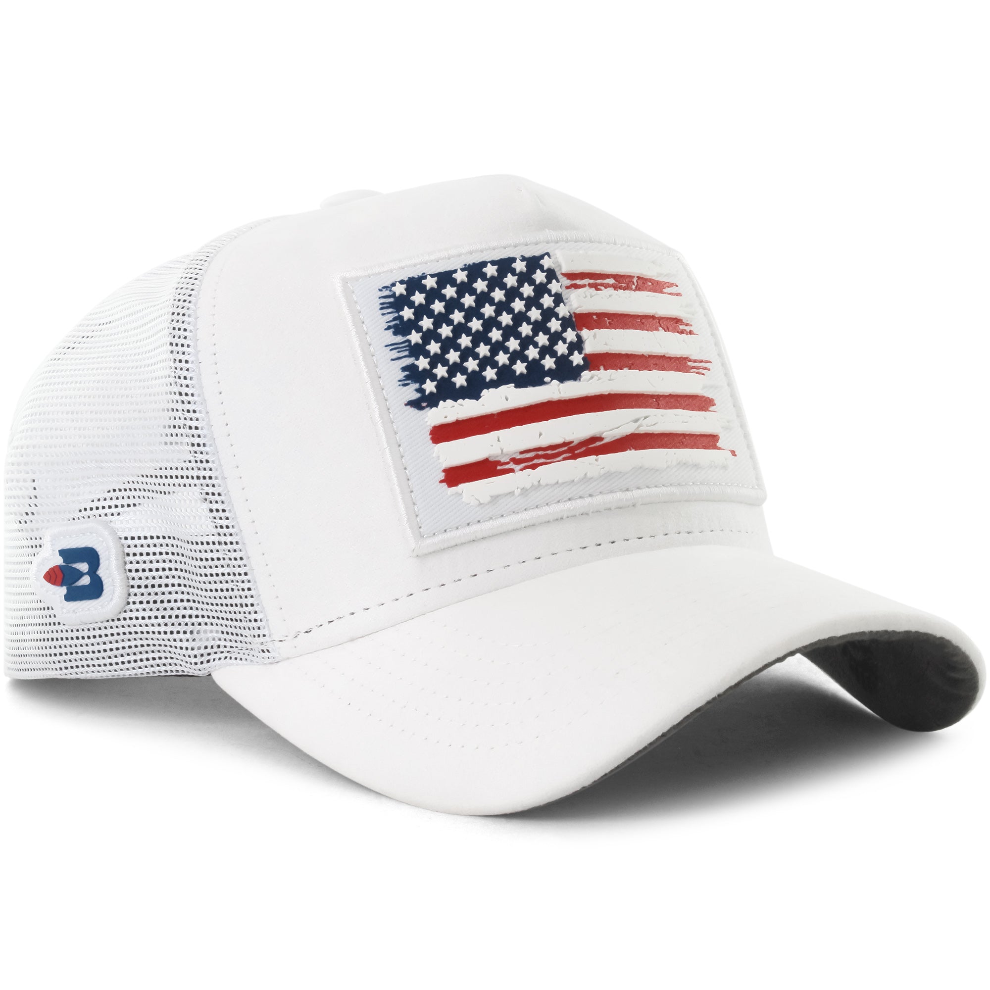 Boné Bão Nu Mundo - Estados Unidos - Suede Branco