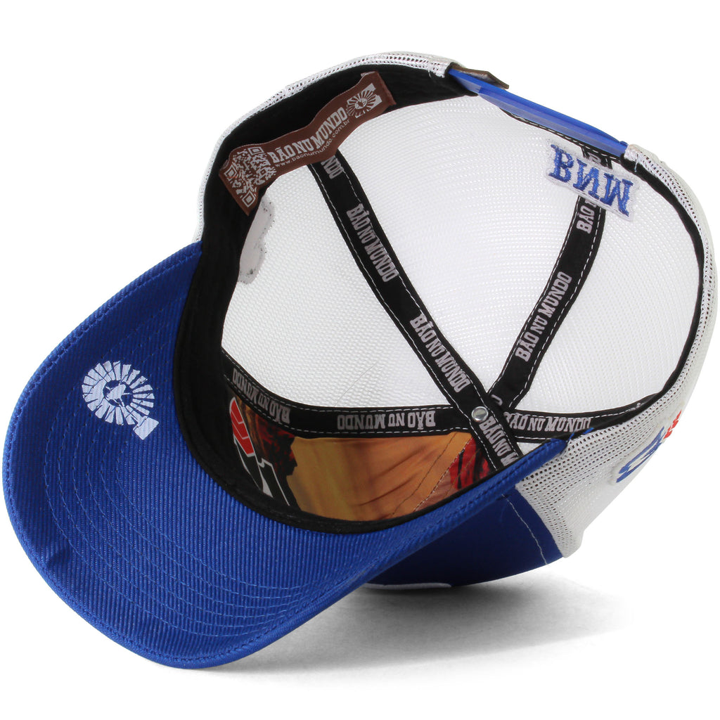 Boné Bão Nu Mundo  - Touro  - Azul Royal e Branco