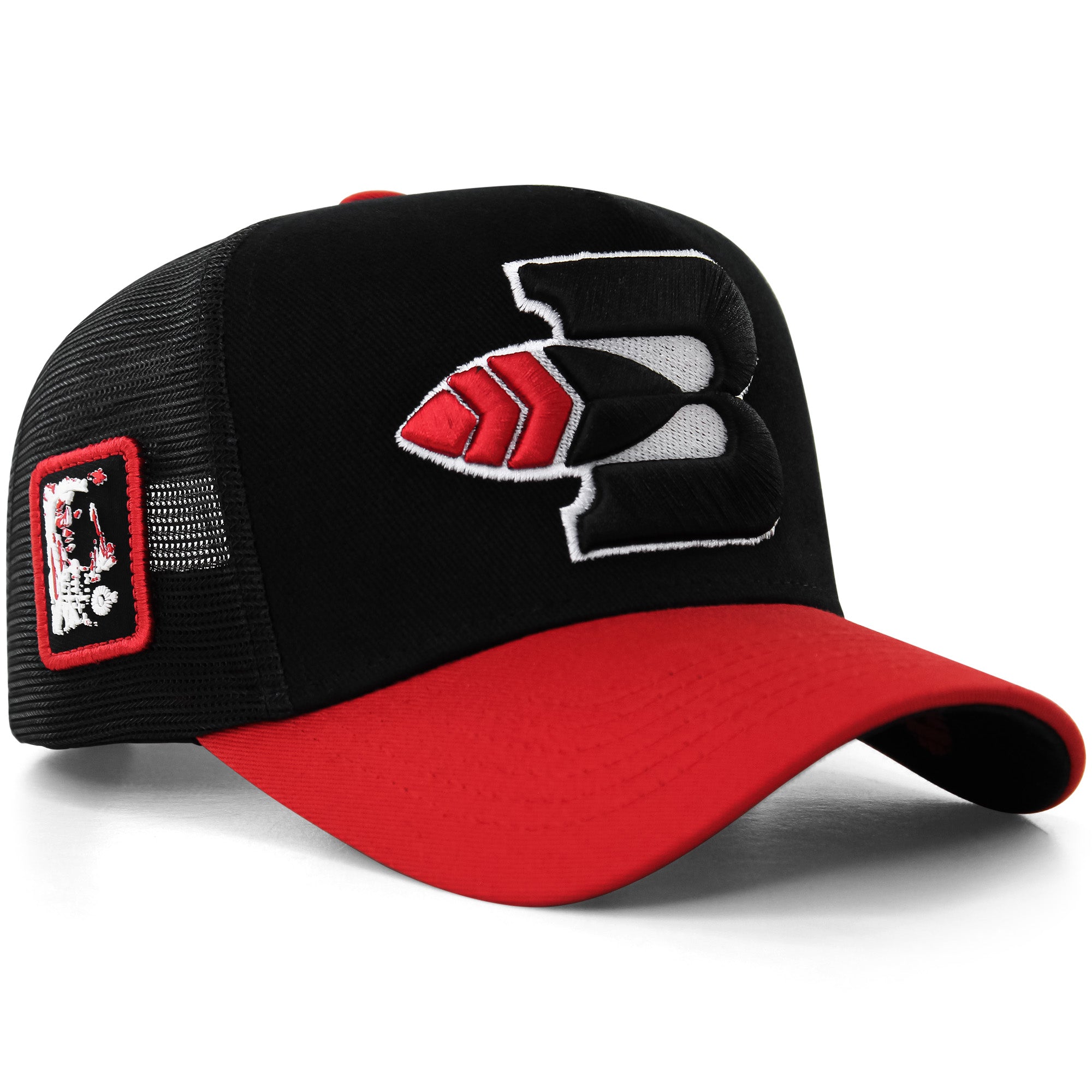 Boné Bão Nu Mundo - B Pena - Preto - Vermelho - GG