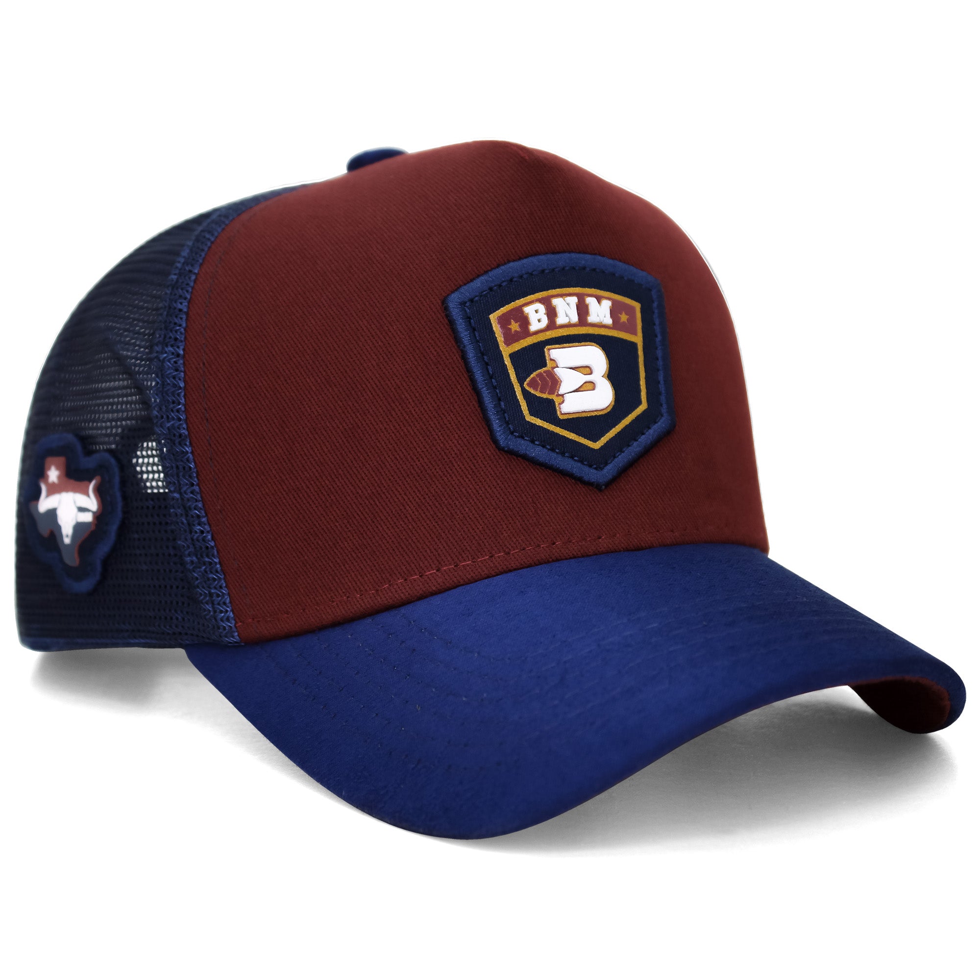 Boné Bão Nu Mundo - BNM B Pena - Vinho e Marinho