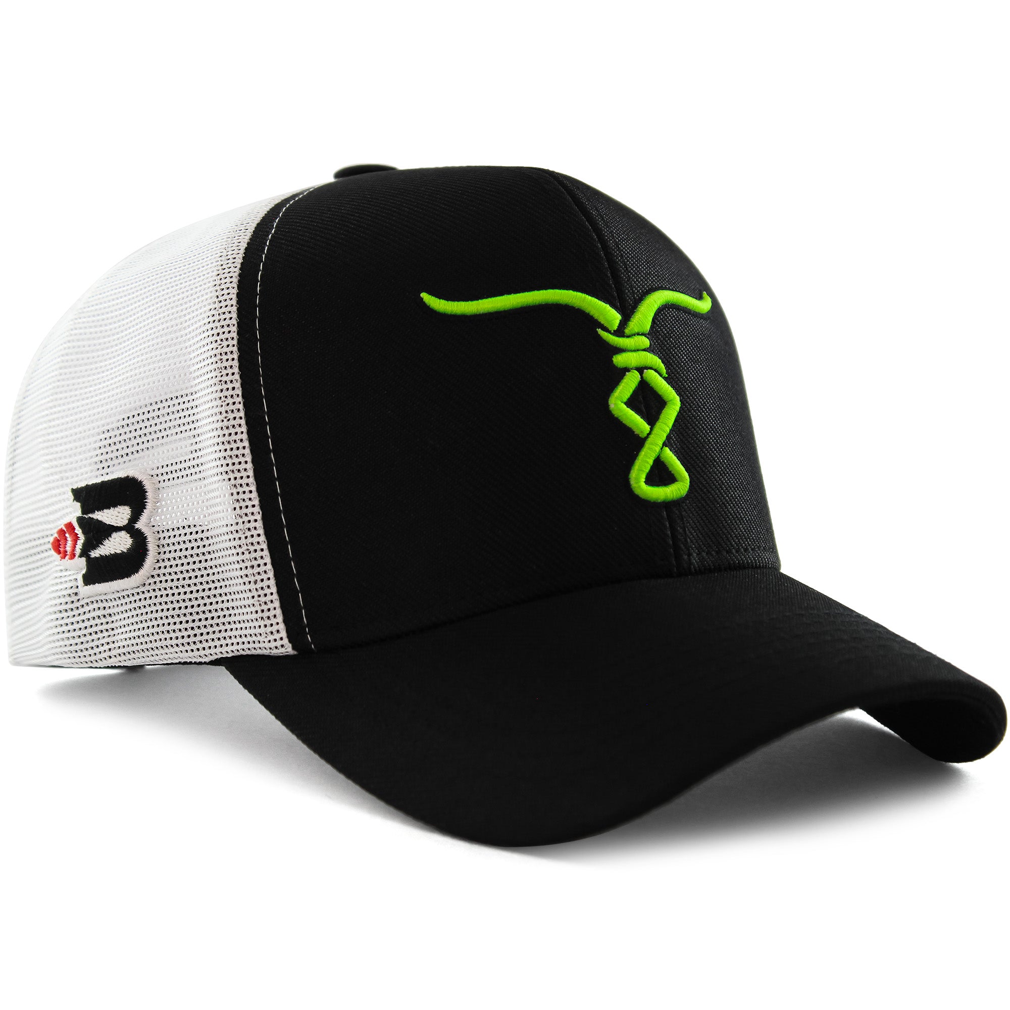 Boné Bão Nu Mundo  - Touro  - Preto e Verde Neon